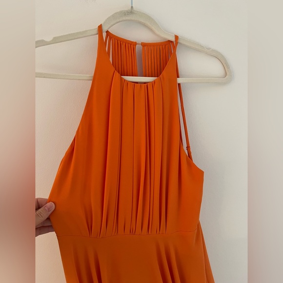 Halston Heritage Orange Dress, Size 0 - Picture 4 of 9